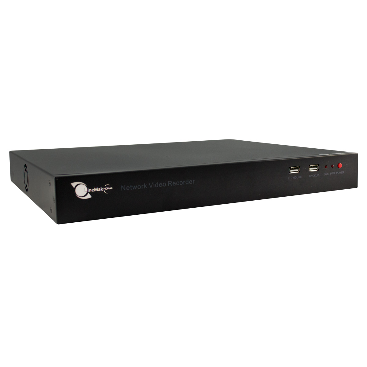 LineMak HD-MAK, 8Ch NVR, H264/G711A, VGA/HDMI outputs, PoE, ONVIF